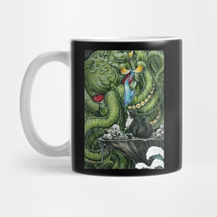 Cthulhu Feeding Cat - Cat Mug